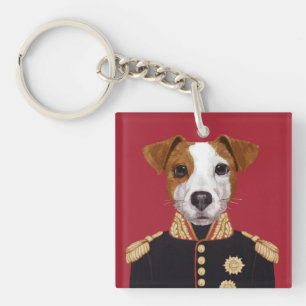 Kapitän Jack Russell Schlüsselanhänger