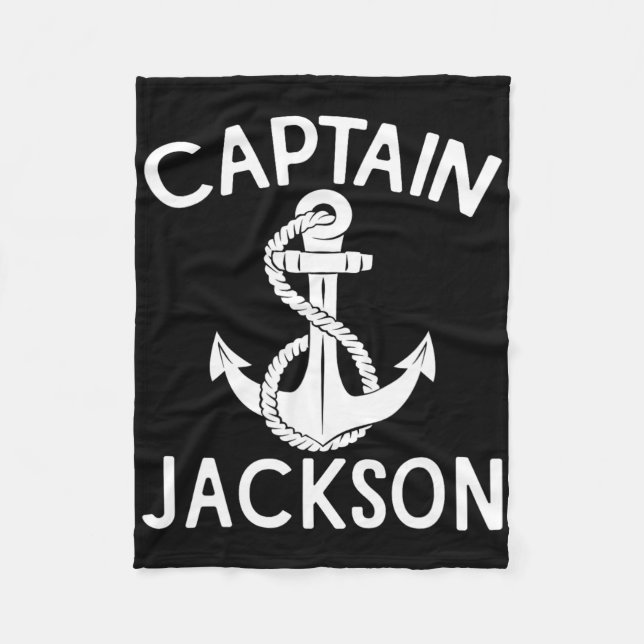 Kapitän Jackson Yachtboot Segeln Boot Schiff  Fleecedecke (Vorderseite)