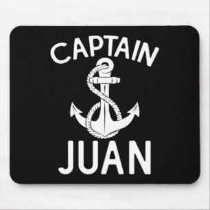 Kapitän Juan Schiff Boot Bootfahren Yacht Anker  Mousepad