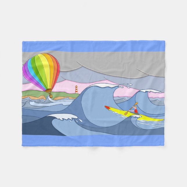 Kapitän Kayak und der Ballon Fleecedecke (Vorderseite (Horizontal))
