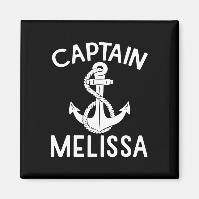 Kapitän Melissa Schiff Bootsanker Magnet (Vorne)