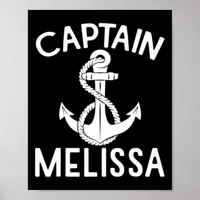 Kapitän Melissa Schiff Bootsanker Poster (Vorne)