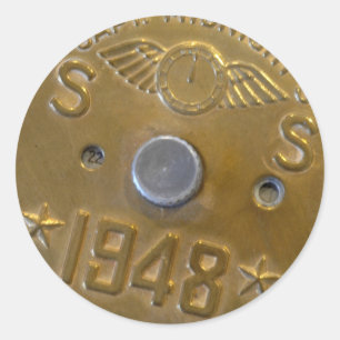 Kapitän Midnight Decoder Badge 1948 Runder Aufkleber