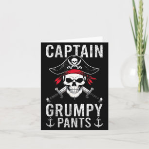 Kapitän Mpy Hose Bewerte Humor Totenkopf Grafik  Karte