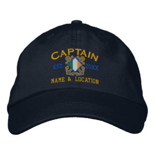 Kapitän Nautic, Hauptmann der personalisierten iri Bestickte Kappe