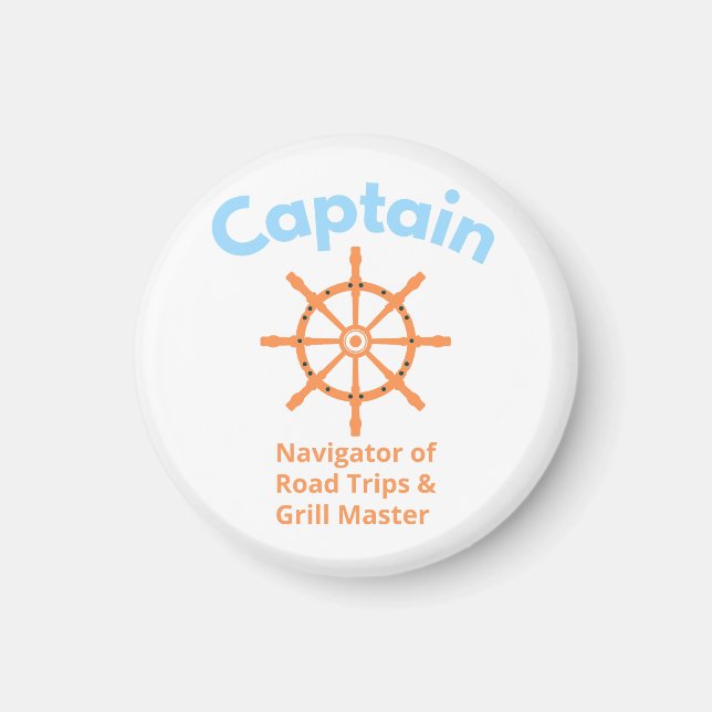 Kapitän – Navigator von Road Trips Magnet (Vorne)