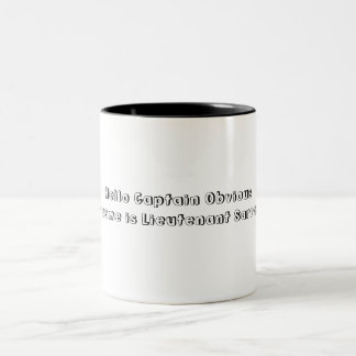 Kapitän offensichtlich zweifarbige tasse