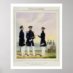 Kapitän, Offizier der Flagge und Kommandeur (Außen Poster