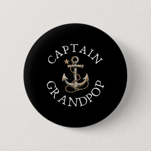 Kapitän Opa Boot Segeln Bootfahren Vintage Anker Button