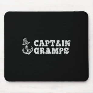 Kapitän Opa Segelboot Vintage Boot Anker Mousepad