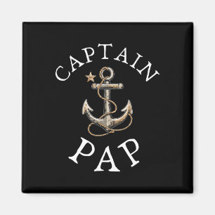 Kapitän Pap Boot Segelboot Vintag Anker Fu Magnet