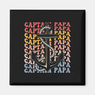 Kapitän Papa Groovy Boating Papa Magnet