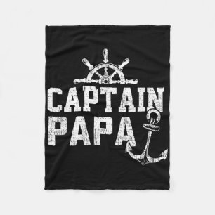 Kapitän Papa Pontonbootfahren Angeln See Segeln Fleecedecke