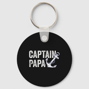 Kapitän Papa Pontoon Geschenk See Segler Fischerbo Schlüsselanhänger