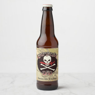 Kapitän Papa - Umarmt von der Tiefe Bierflaschenetikett