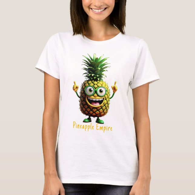 Kapitän PineBeard-Ananas-Reich T-Shirt (Vorderseite)