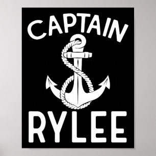 Kapitän Rylee Anker Boot Booten Yacht Schiff Poster