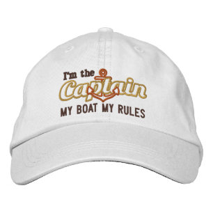 Kapitän sagt mein Boot meine Regeln Bestickte Baseballkappe
