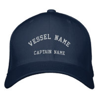 Kapitän Schiff bestickt Wolle Cap Marine
