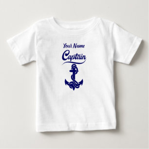 Kapitän Segelboot Anker Nautisches Design Baby T-shirt