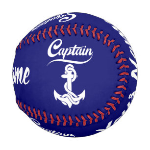 Kapitän Segelboot Anker Nautisches Design Baseball