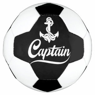 Kapitän Segelboot Anker Nautisches Design Fußball