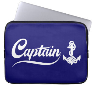 Kapitän Segelboot Anker Nautisches Design Laptopschutzhülle