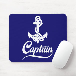 Kapitän Segelboot Anker Nautisches Design Mousepad