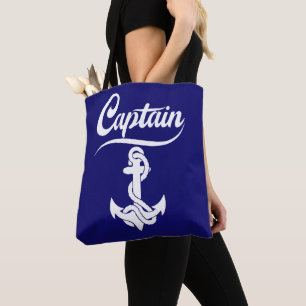 Kapitän Segelboot Anker Nautisches Design Tasche