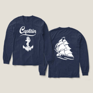 Kapitän Segelboot Anker Nautisches Design Tri-Blend Shirt