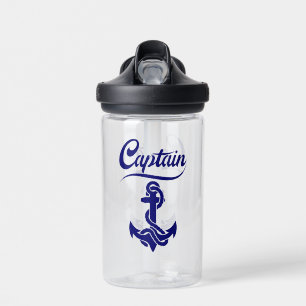 Kapitän Segelboot Anker Nautisches Design Trinkflasche