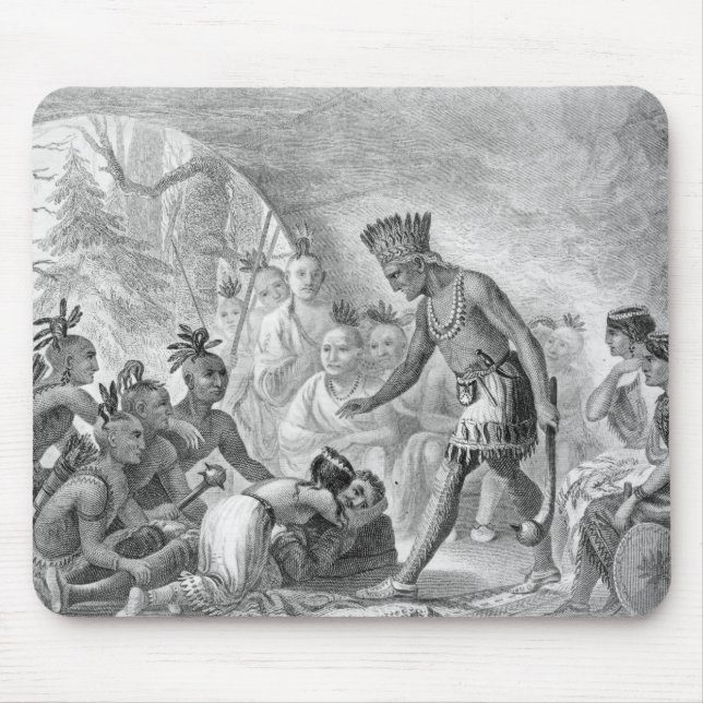 Kapitän Smith gerettet durch Pocahontas Mousepad (Vorne)