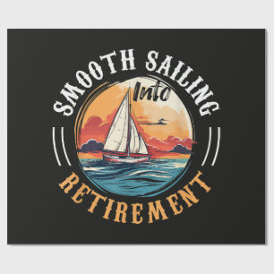 Kapitän Smooth Sailing in den Ruhestand Geschenkpapier