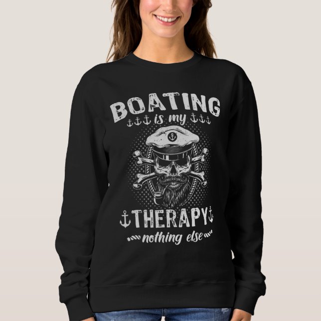 Kapitän Sportboot Segelboot Motorboot Sweatshirt (Vorderseite)