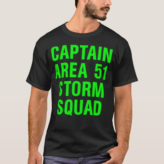 Kapitän Storm Squad Green des Sturm-Bereichs-51 T-Shirt (Vorderseite)