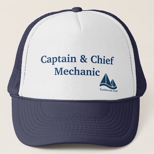 Kapitän-u. Leiter-Mechaniker-Segeln-Hut Truckerkappe (Vorderseite)