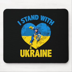 Kapitän Ukraine Unterstützen Sie die ukrainische F Mousepad