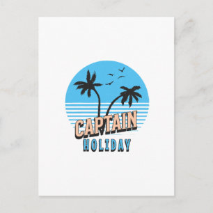Kapitän Urlaub Postkarte