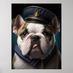 Kapitän von Bulldog Poster