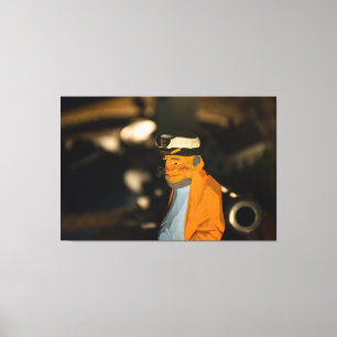 KAPITÄN ZUR SEE 60 X 40 LEINWANDUMSCHLAGENES DRUCK LEINWANDDRUCK