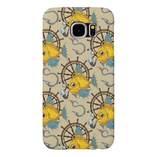 Kapitän zur See-Fisch-Muster Case-Mate Samsung Galaxy Hülle (Rückseite)