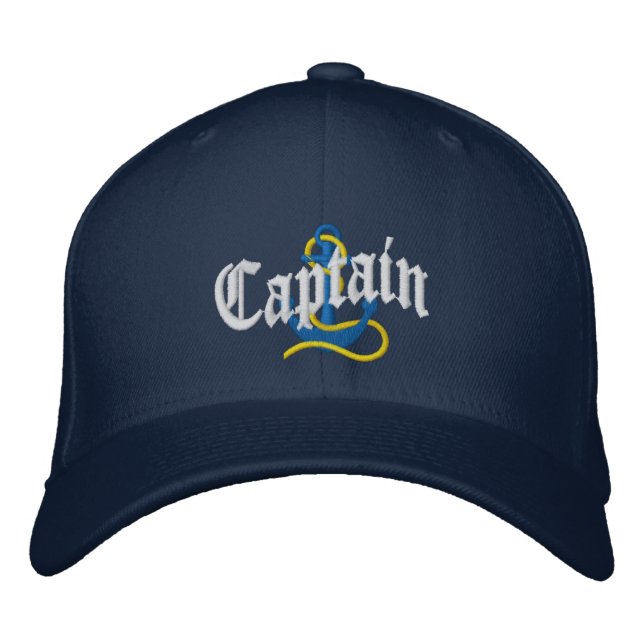 Kapitäne segeln bestickte baseballkappe (Vorderseite)
