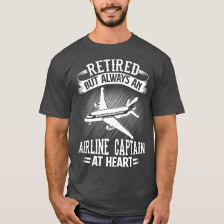 Kapitänskapitän für gelaeumige Flugzeuge T-Shirt
