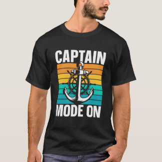 Kapitänsmodus An Schiffsbesitzer Bootseigner Schif T-Shirt