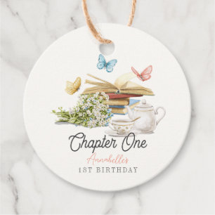 Kapitel 1 Tee Schmetterling Storybook 1. Geburtsta Geschenkanhänger