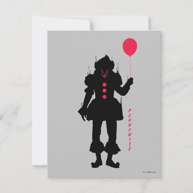 Kapitel 2 | Pennywise-Silhouette Mitteilungskarte (Vorderseite)