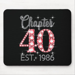 Kapitel 40 Est 1986 Alles Gute zum 40. Geburtstag Mousepad