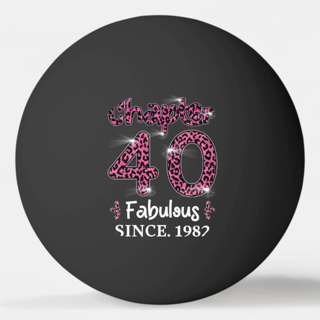 Kapitel 40 Fabelhaft seit 1982 Tischtennisball (Vorderseite)
