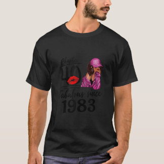 Kapitel 40 Fabelhaft Seit 1983 Schwarzes Mädchen G T-Shirt