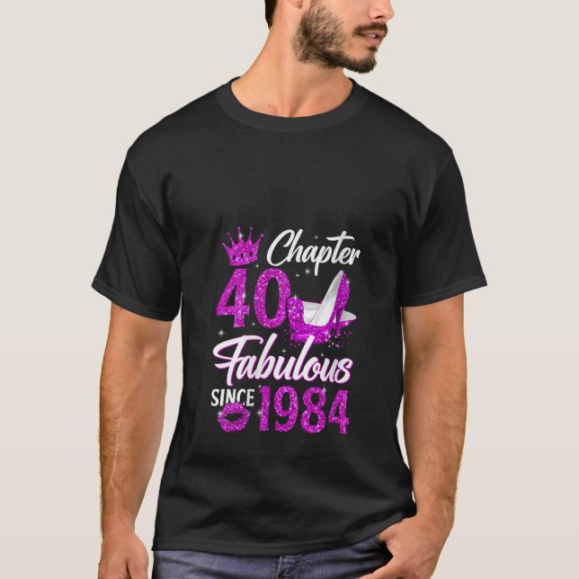 Kapitel 40 Fabelhaft Seit 1984 40 Geschenke Geburt T-Shirt (Vorderseite)